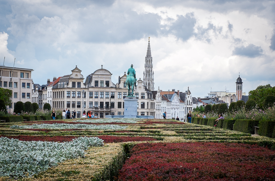 Depuis le jardin du Mont des Arts