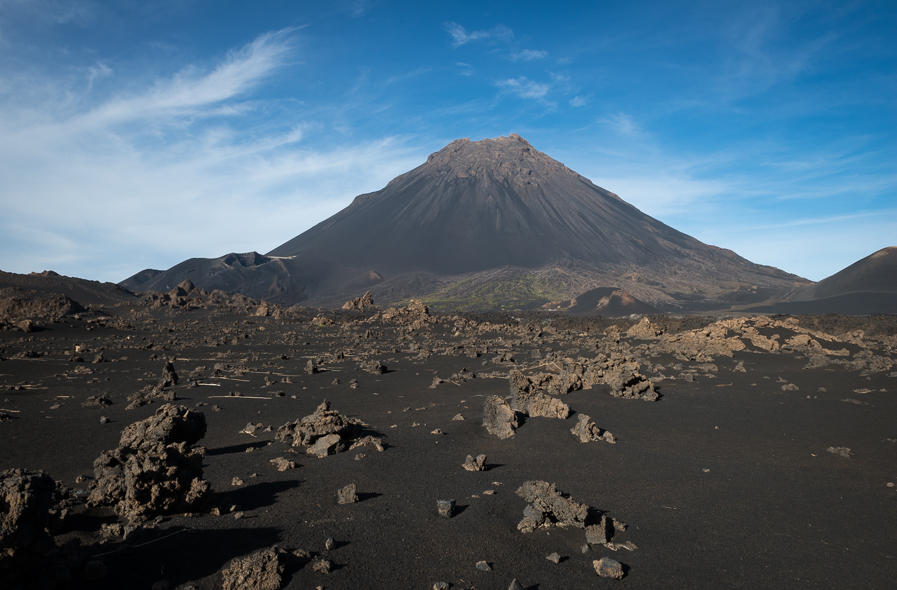 Volcan Pico do Fogo dans la Chã das Caldeiras sur l'île de Fogo