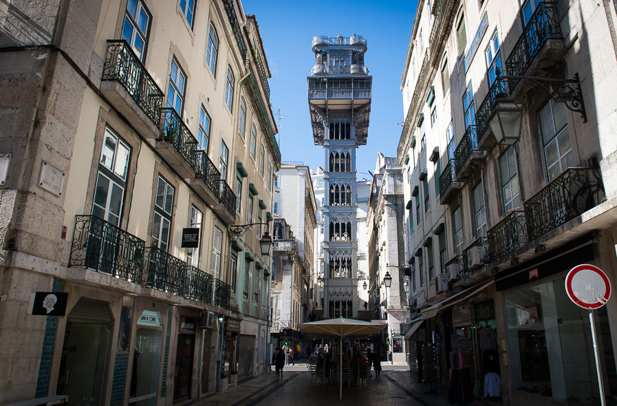 Ascenseur de Santa Justa à Lisbonne