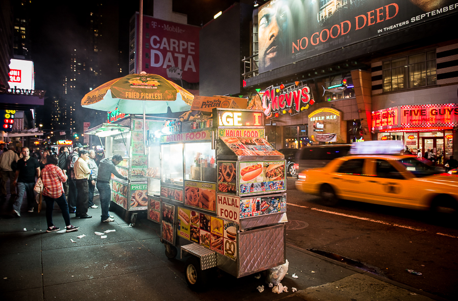 Vendeur dans les rues de Manhattan